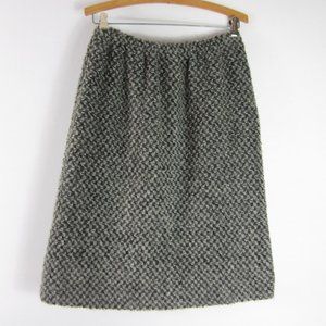 Vtg 70s MJ Seattle S Gray Boucle Mohair Skirt USA